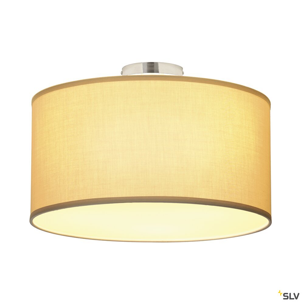 SOPRANA, Deckenleuchte, TC-DSE, rund, Schirm beige Ø/H 50/26 cm, max. 3x60W