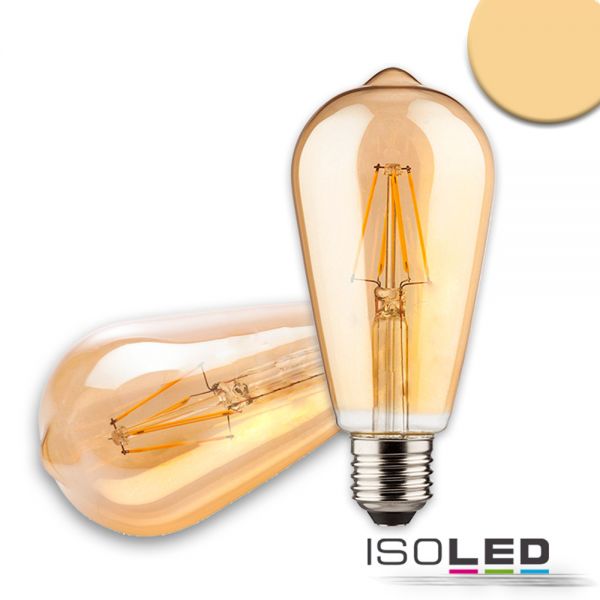 E27 Vintage Line LED ST64 Birne 8W ultrawarmweiß, dimmbar
