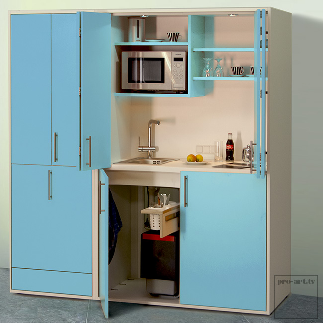 Wandschrank, Schrank, Mobiliar, Mikrowelle, Ofen