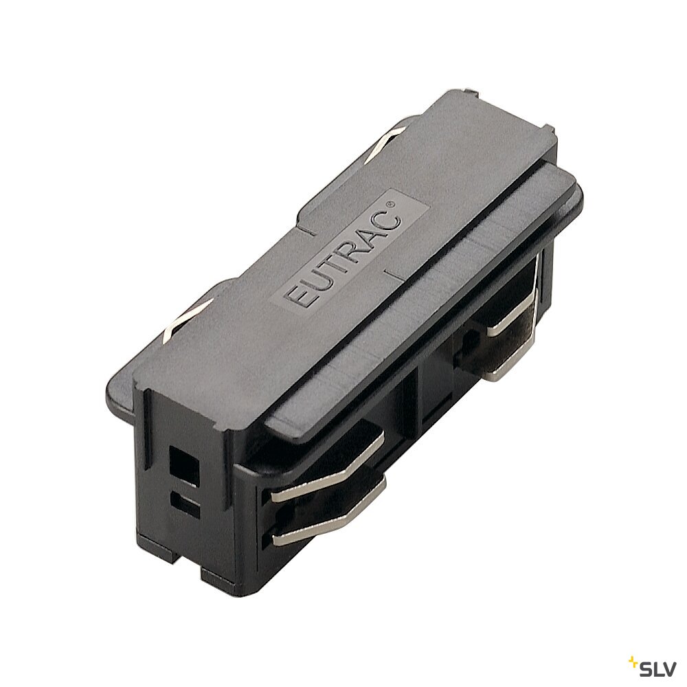 EUTRAC Längsverbinder für 3-Phasen-Hochvolt-Aufbauschienen, elektrisch, schwarz