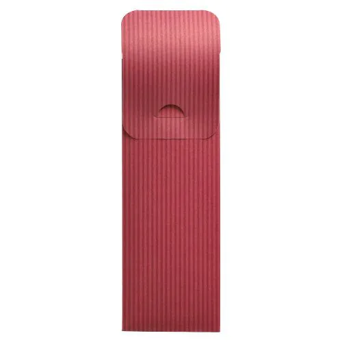 Bestecktaschen 23,5 x 7,3 cm bordeaux "Lines" inkl. weißer Serviette 40 x 40 cm 2-lag., VPE= 500 Stück (1x 500)