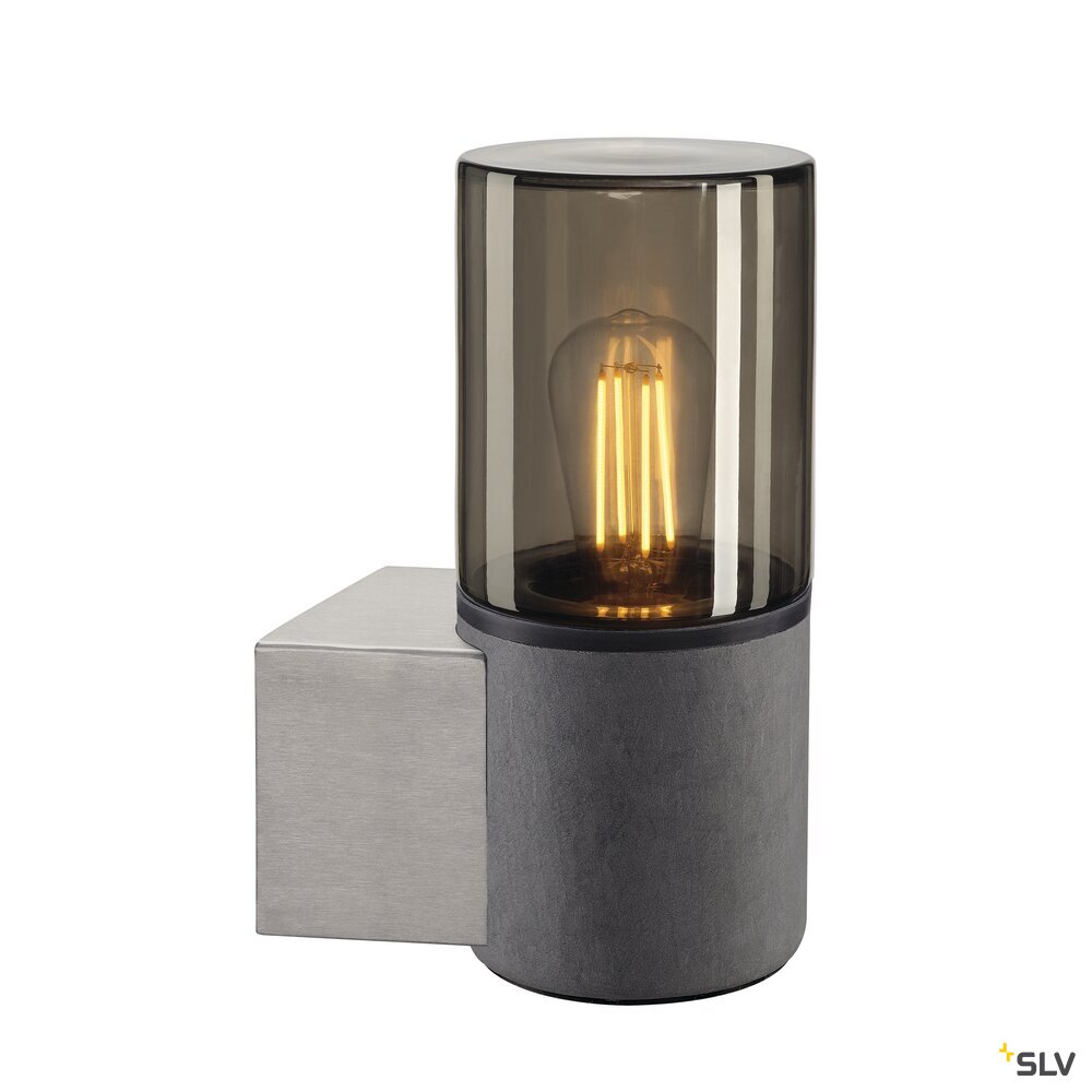 LISENNE, Wandleuchte, TC-(D,H,T,Q)SE, steingrau, max. 23W