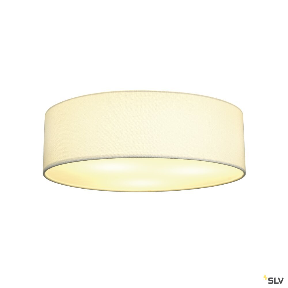 TENORA, Deckenleuchte, TC-(D,H,T,Q)SE, rund, Schirm weiß Ø/H 50/15 cm, max. 3x23W