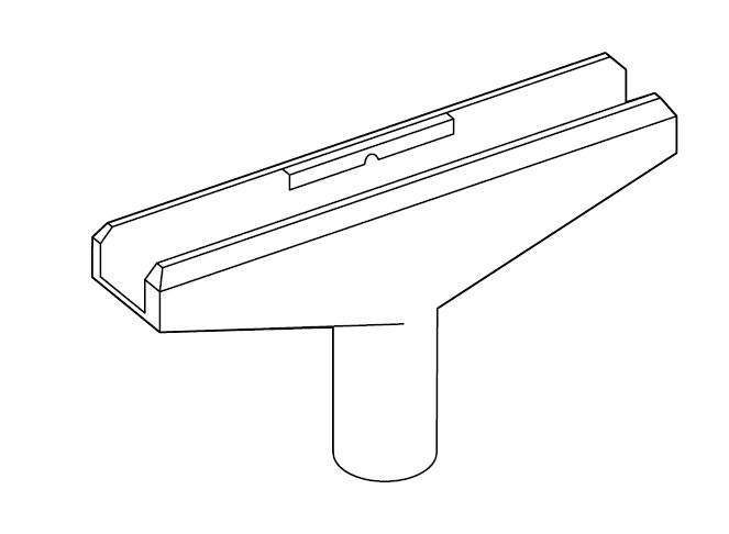 T-Stück 90 mm Reihe 100 Ø 10 mm