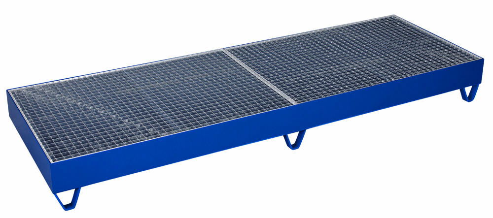 VARIOfit Auffangwanne mit Gitterrost für 4 Fässer a 200 l