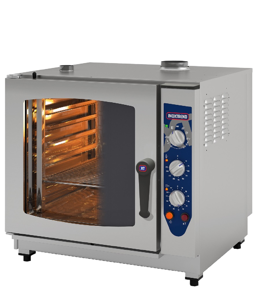 Inoxtrend Kombidämpfer Gas, CDA-107G - 7 GN 1/1, Längseinschub, 7,0KW