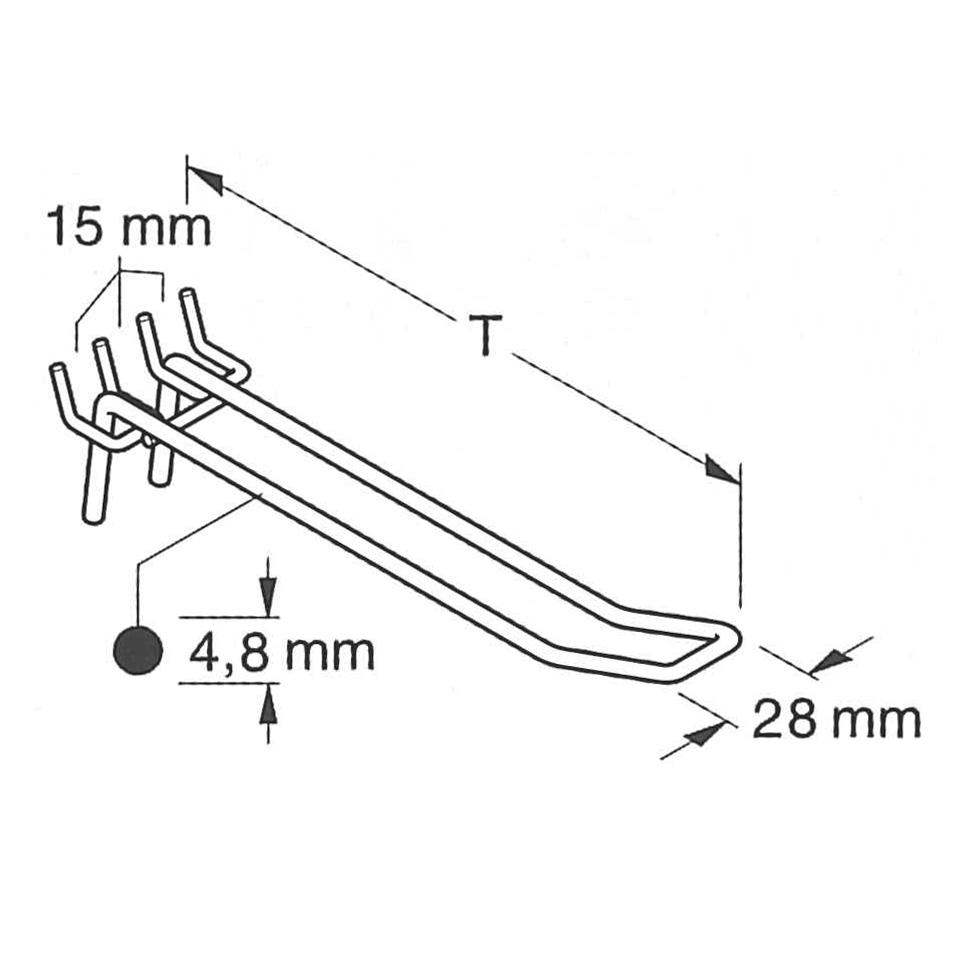 Tegometall Spezialhaken für SB-Packung