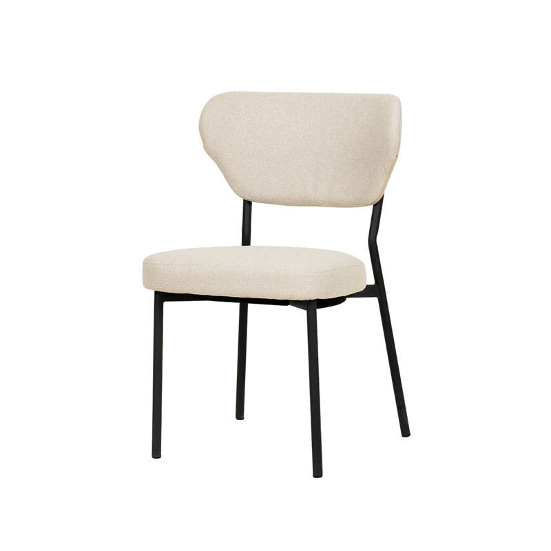 Duko Stapelstuhl mit Bezug – Beige