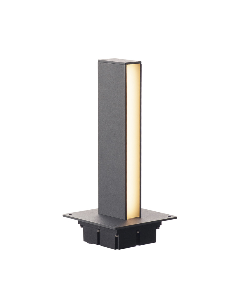 H-POL, Wege- und Standleuchte, einflammig, LED, 3000K, anthrazit, L/B/H 16,5/16,5/36 cm