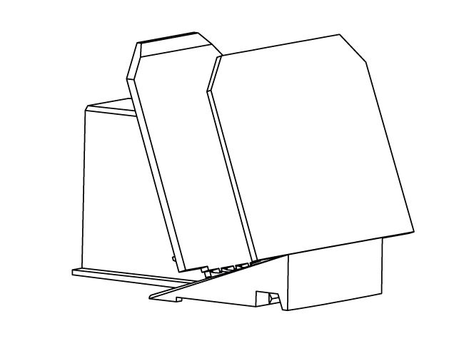 Vorschub mit Feder + S - PRV + SF H60 mit Front 60x65mm - geneigt 20°