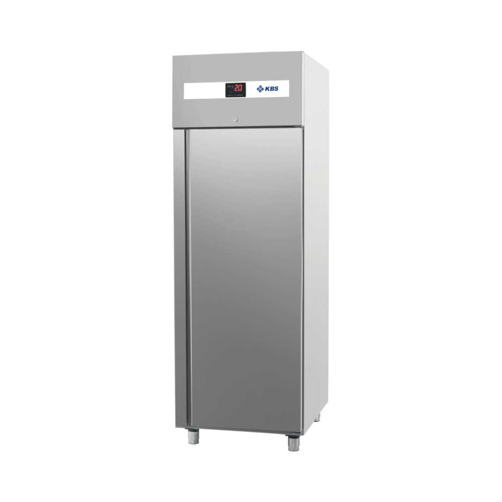 KBS Edelstahltiefkühlschrank TKU 753, Umluftkühlung, 610 Liter, GN2/1, Türanschlag links