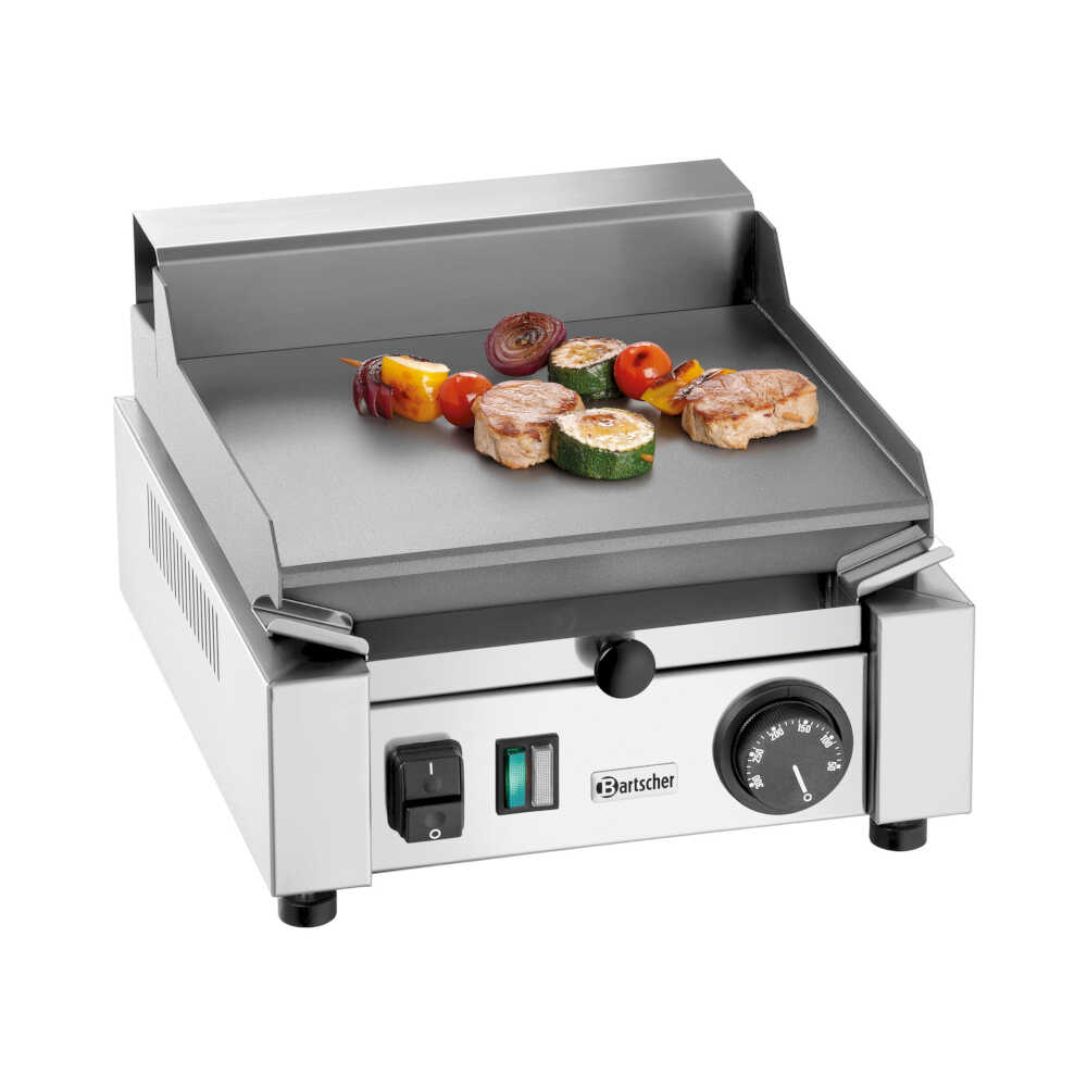 Bartscher Griddleplatte GDP 260E-G, Grillfläche 26x23 cm, 1200 Watt, 230 V