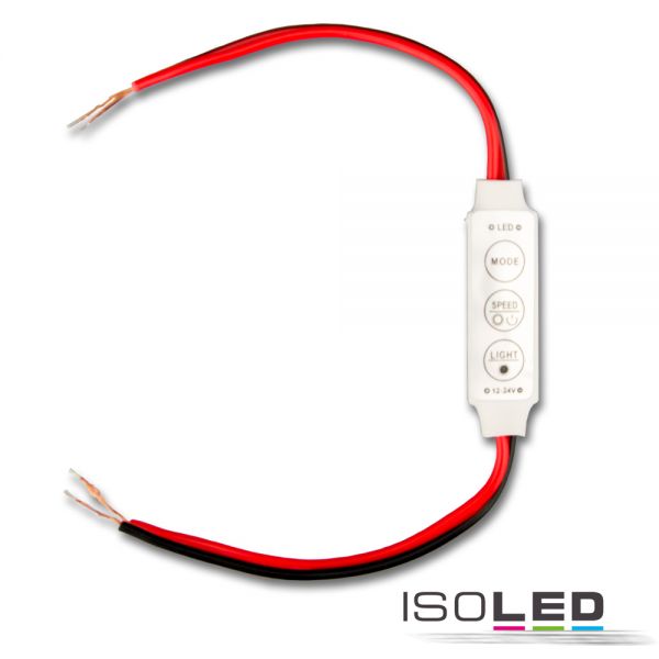 LED Strip Mini Kabeldimmer, 12-24V, 6A