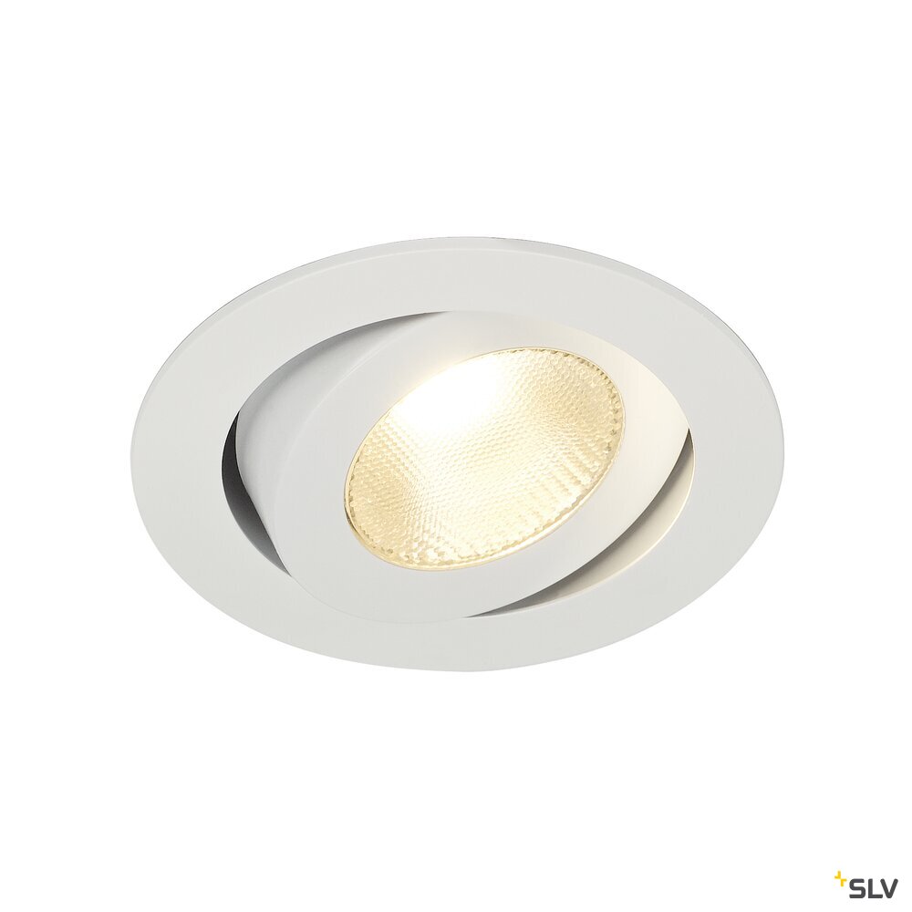 CONTONE®, Einbauleuchte, LED, 2000-3000K, rund, weiß, schwenkbar, 13W, inkl. Blattfedern