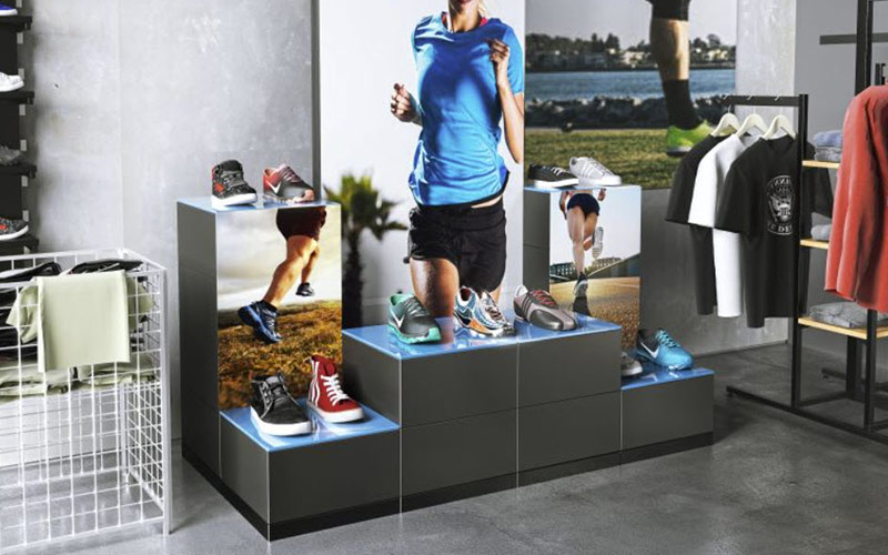Schuhpräsentation mit EasyCubes