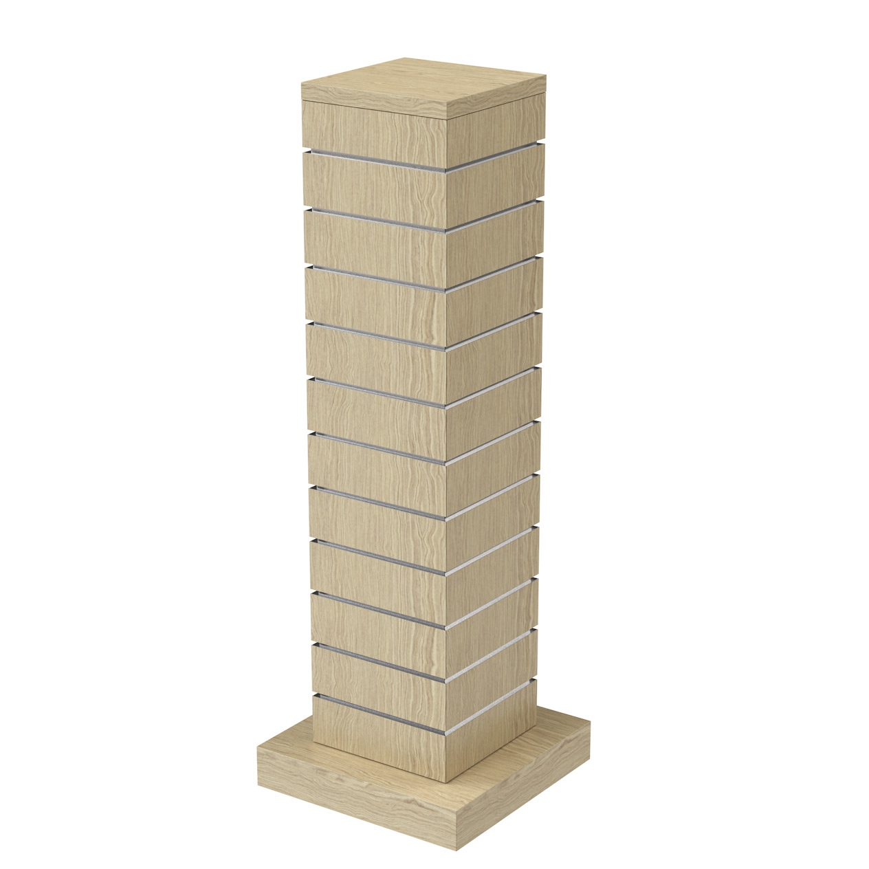 Mittelraumpräsenter 4-Eck-Turm, Höhe 120cm