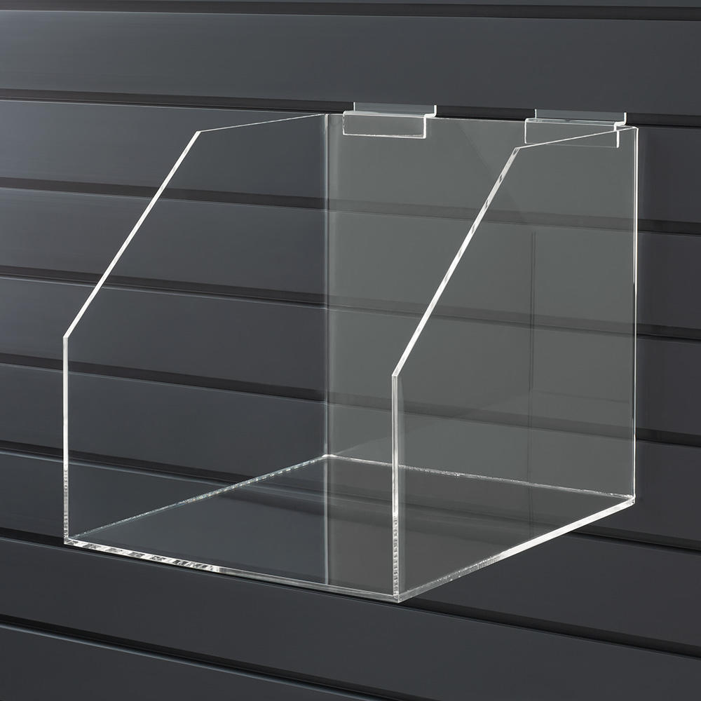 KS Lamellenwand Schaukasten aus Acrylglas