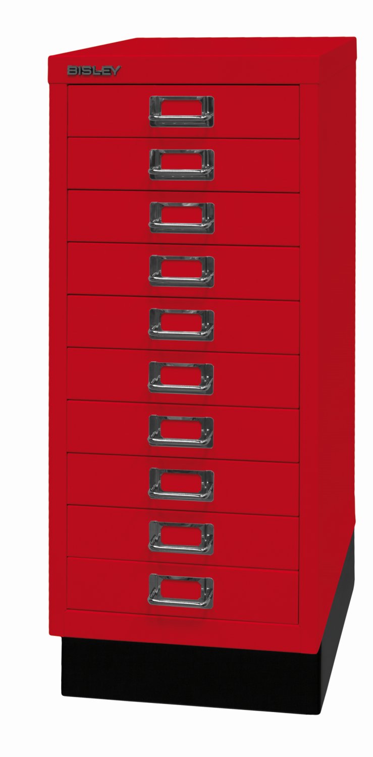 Bisley MultiDrawer™ 29er Serie mit Sockel - DIN A4 mit 10 Schubladen