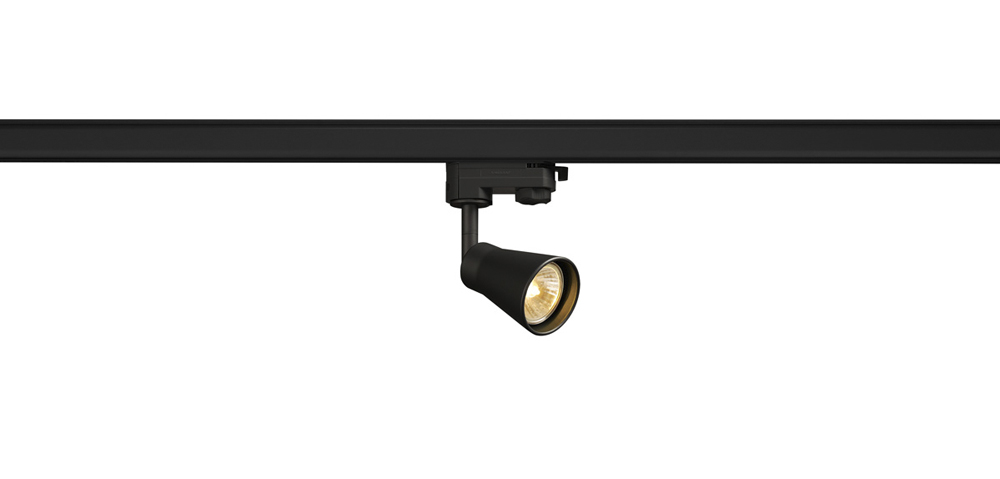 AVO Spot für 3-Phasen-Hochvolt-Schienensysteme, inkl. 3-Phasen-Adapter, schwarz, max. 50W