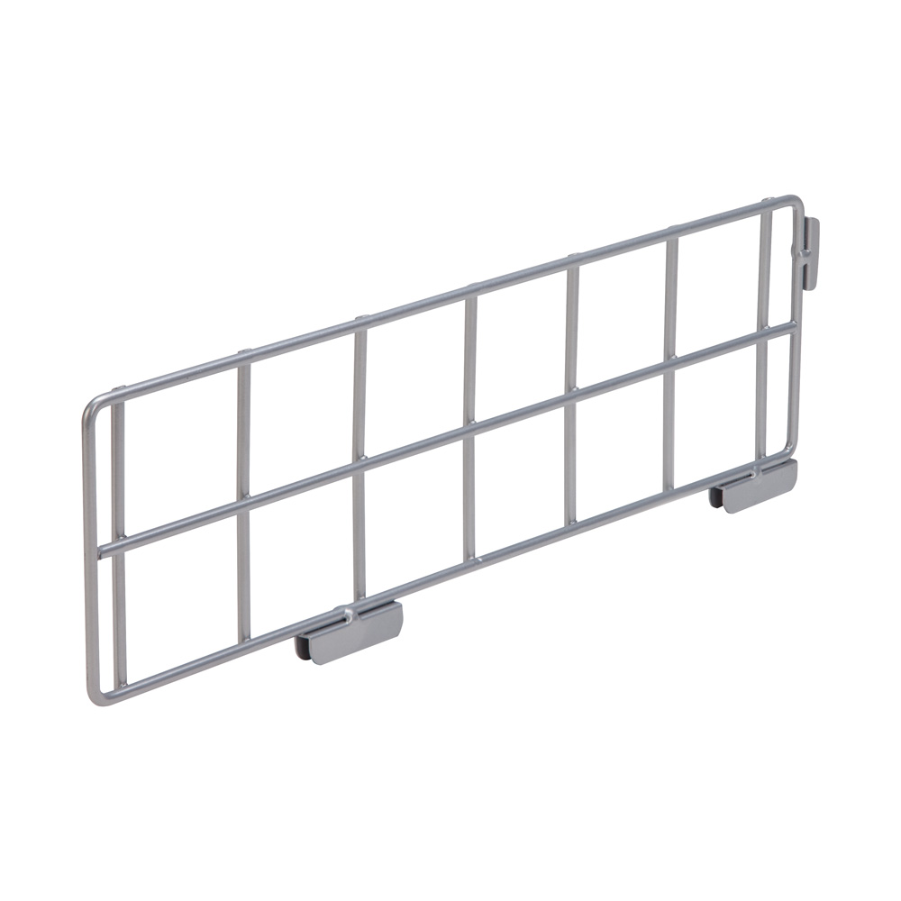 Fachteiler für Drahtablage, in Silber pulverbeschichtet
