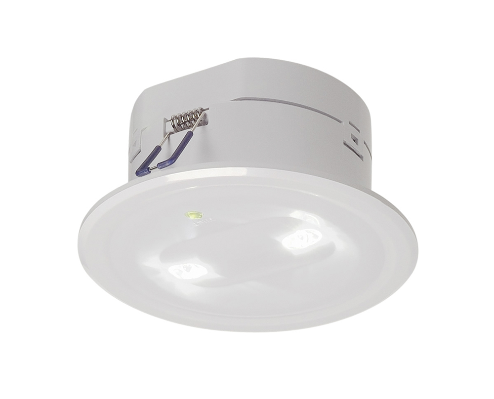 P-LIGHT Emergency light recessed, white