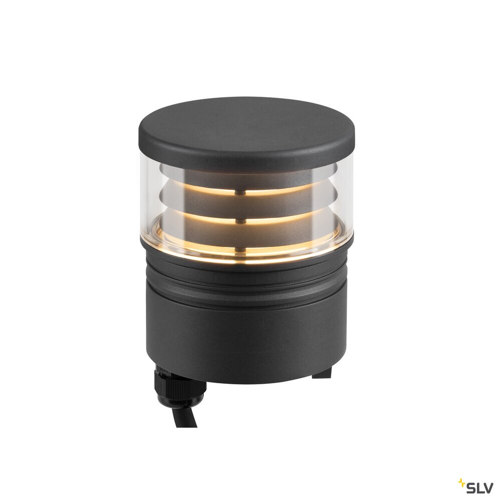 M-POL S/M Polehead, Louver Leuchtenkopf, anthrazit, 19 W, 2700/3000 K, CRI90, DALI