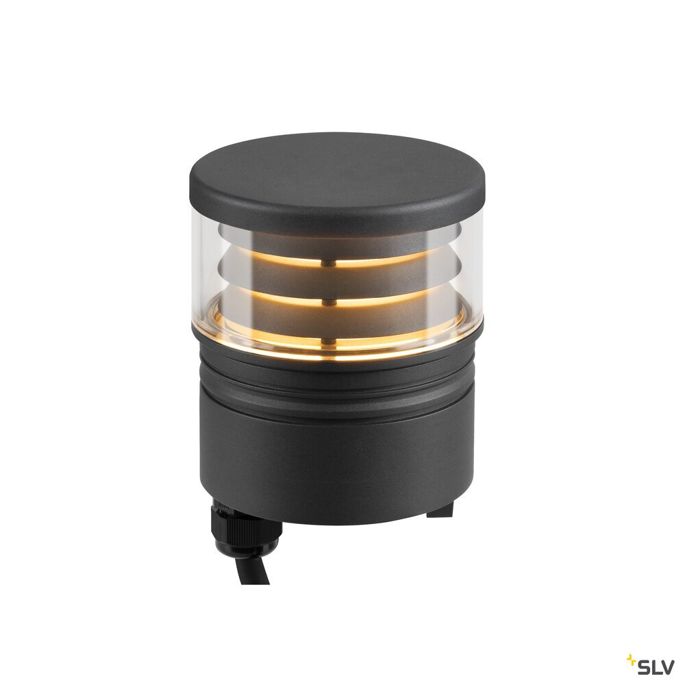 M-POL S/M Polehead, Louver Leuchtenkopf, anthrazit, 11W, 2700/3000K, CRI90