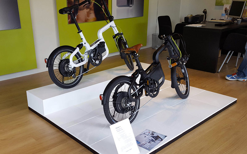 Fahrradpräsentation mit EasyCubes