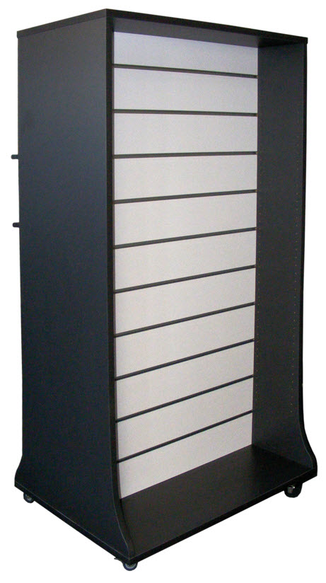 Regalgondel rollbar mit acht Einlegeböden