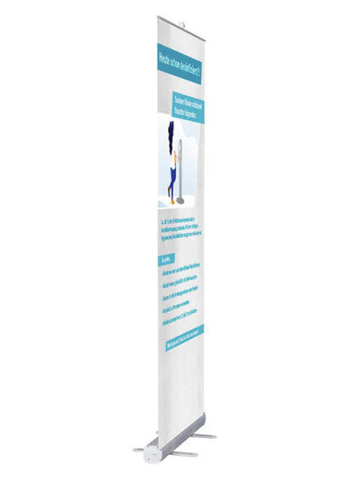 Roll-up inkl. Banner Hygienehinweise, Höhe 2m