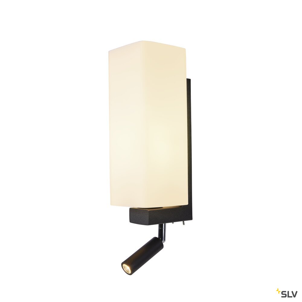 QUADRASS SPOT, Indoor Wandaufbauleuchte mit LED Spot und E27 Fassung