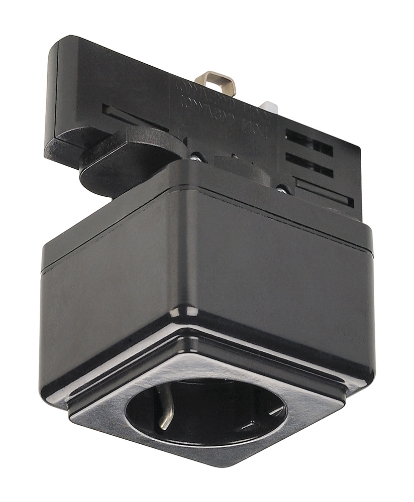 EUTRAC Schienen Steckdose für 3-Phasen-Hochvolt-Schienen, schwarz