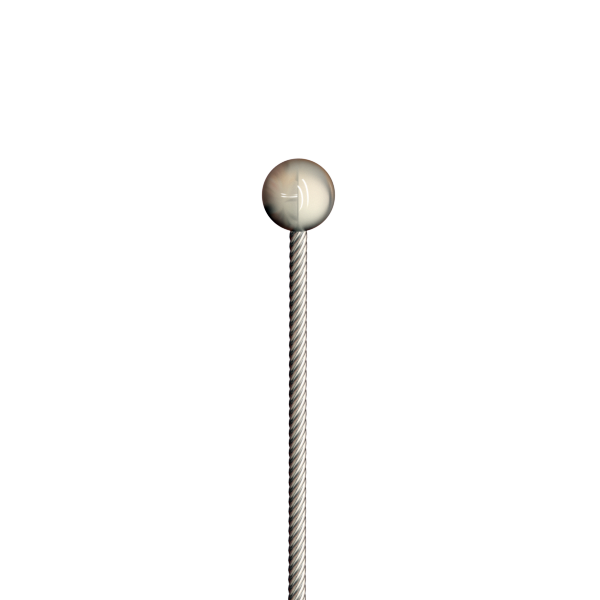 Drahtseil ø 1,0 mm, mit Kugelnippel ø 5,0 mm