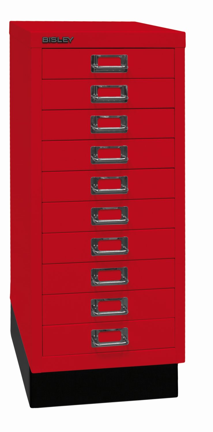 Bisley MultiDrawer™ 29er Serie mit Sockel - DIN A4 mit 10 Schubladen