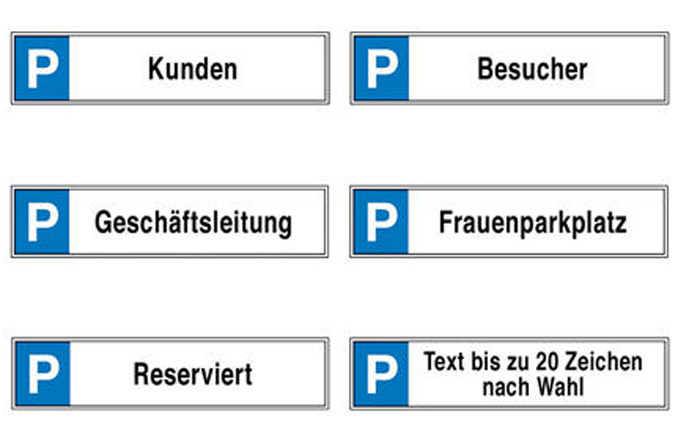 Aufstellpfosten für Parkplatzschilder