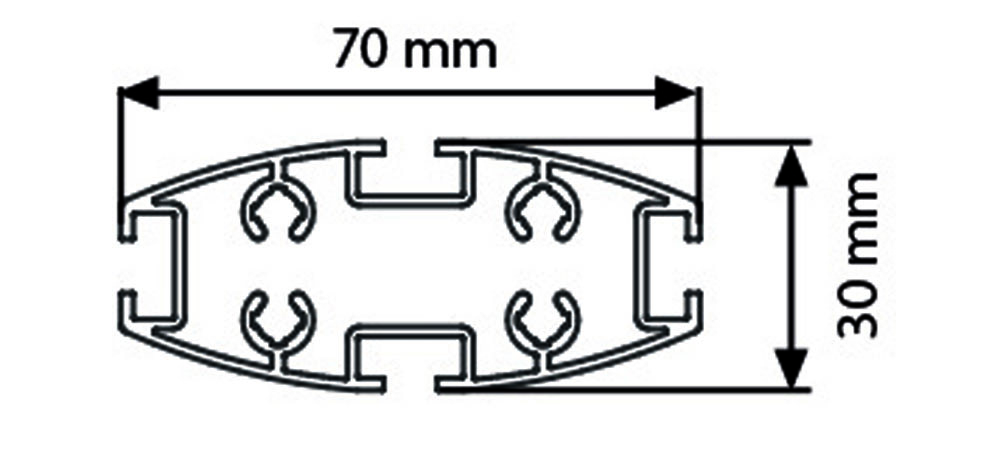 Prospektständer Variation 70 mit Plakatrahmen DIN A1 - 2 x DIN A4 Prospektbox