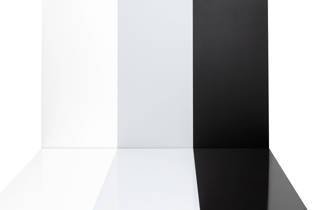 Laminat Grau Hochglanz ohne Fuge XL Format