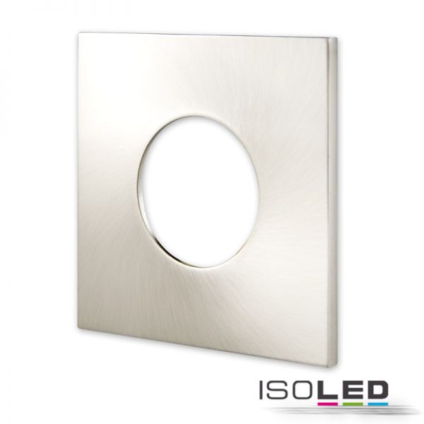 Cover Aluminium eckig nickel gebürstet für Einbaustrahler Sys-68
