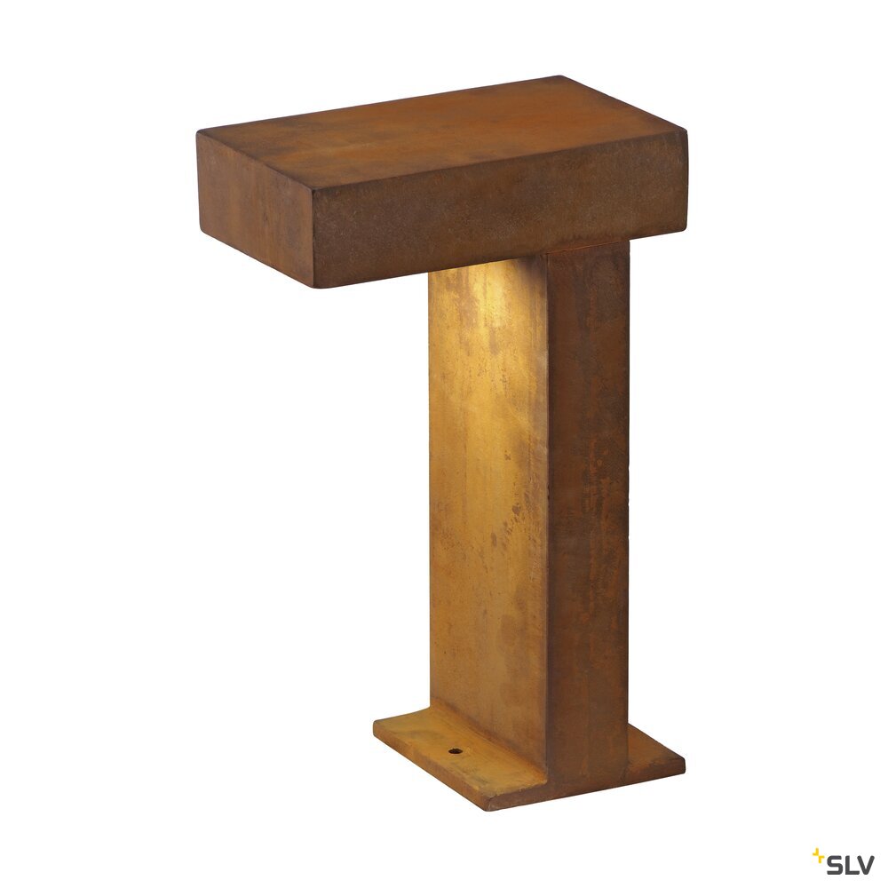 RUSTY® PATHLIGHT, Outdoor Standleuchte, Energiesparleuchte GX53, IP44, stahl gerostet, max. 9W