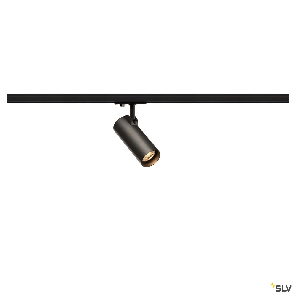 HELIA 50 TRACK, Strahler für 1Phasen Hochvolt-Stromschiene, LED, 3000K, schwarz, 35°, inkl. 1 Phasen-Adapter