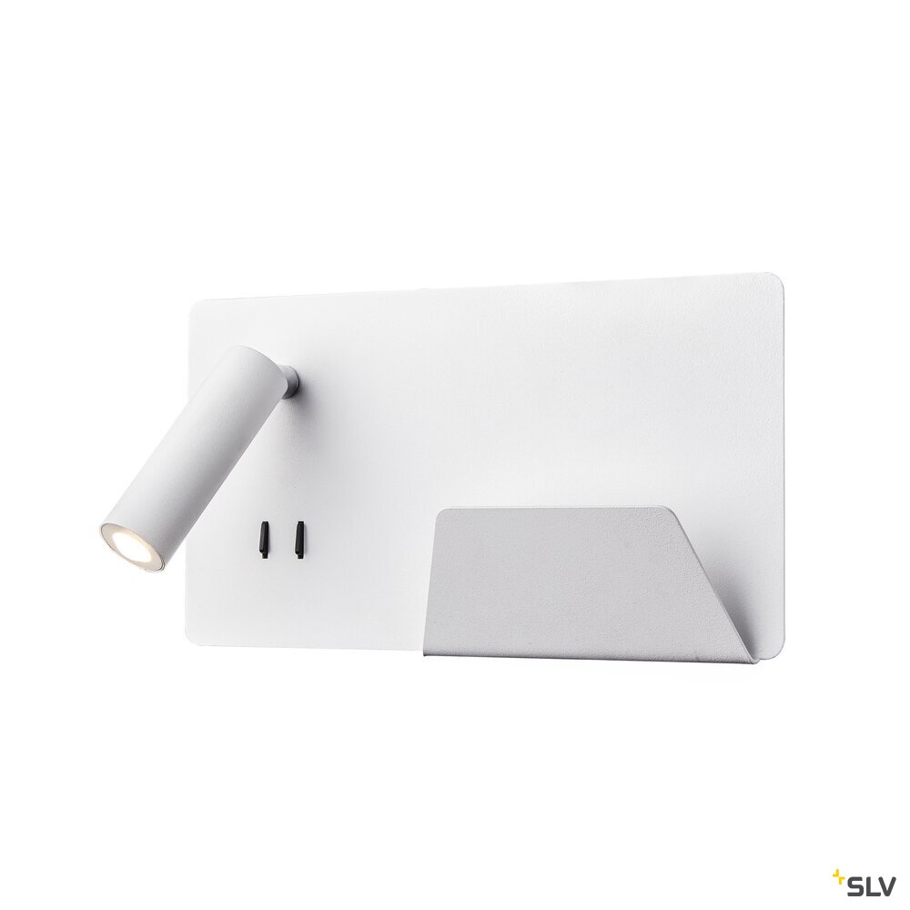 SOMNILA SPOT, Indoor LED Wandaufbauleuchte 3000K Version rechts inkl. USB Anschluss
