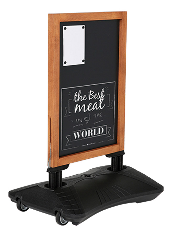 WindPro WOOD mit magnethaftender Kreidetafel 