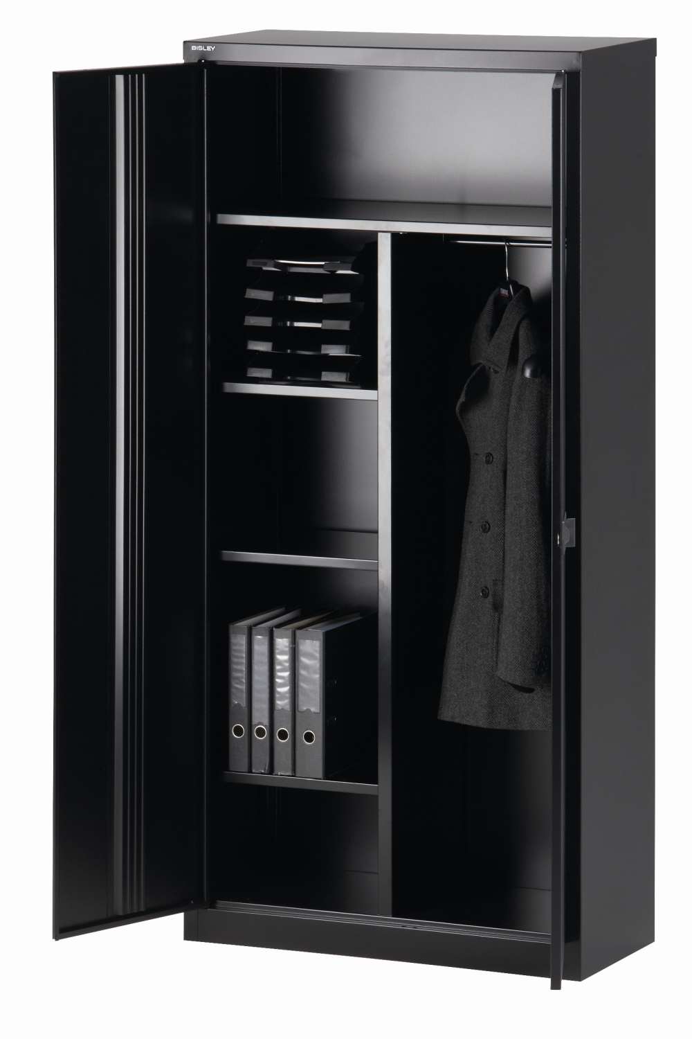 Bisley Flügeltürenschrank Universal - mit Garderobeneinsatz 40cm Tiefe