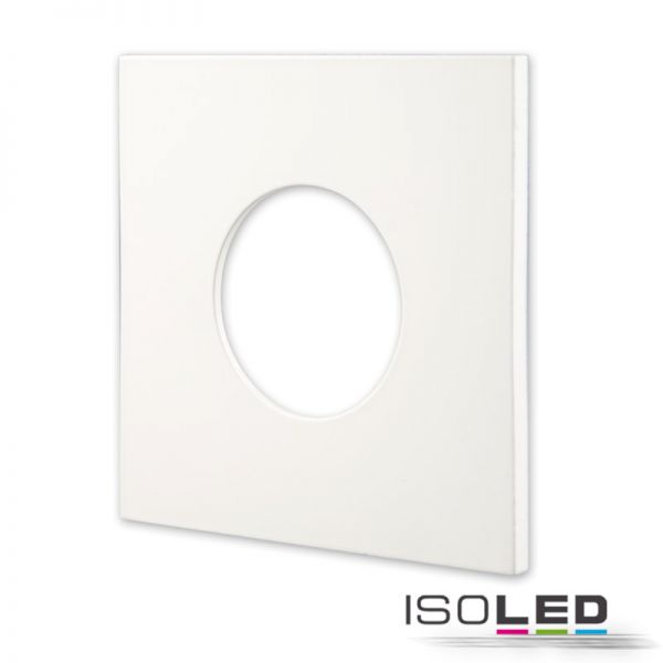 Cover Aluminium eckig weiß matt für Einbaustrahler Sys-68