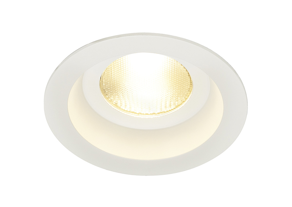 CONTONE Downlight, rund, weiss, 13W LED, warmweiss, IP44