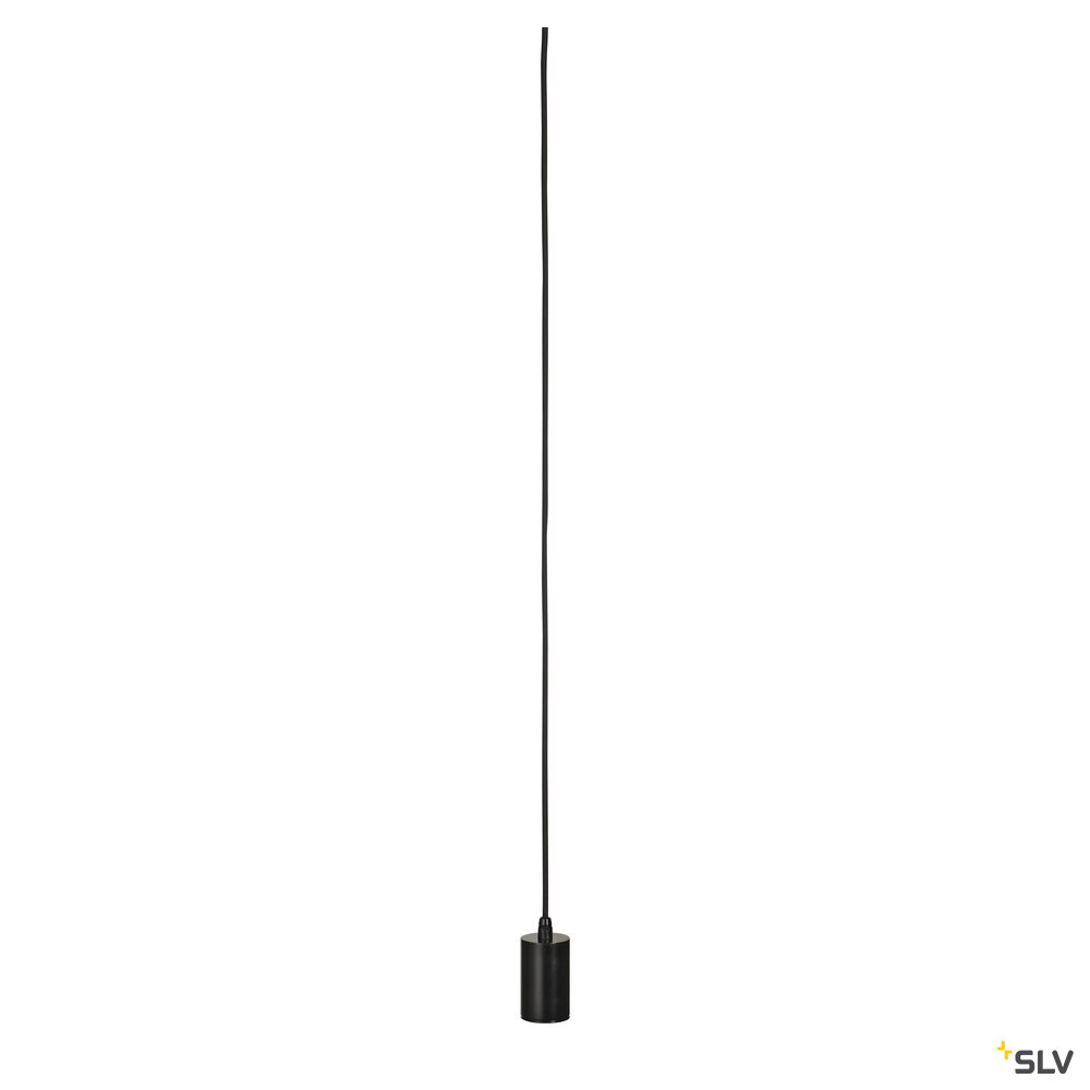 FITU, Pendelleuchte, A60, rund, schwarz, 5m Kabel mit offenem Kabelende, max. 60W