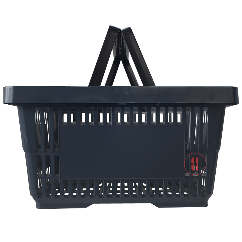 Einkaufskorb aus Plastik mit 2 Griffen - 22l