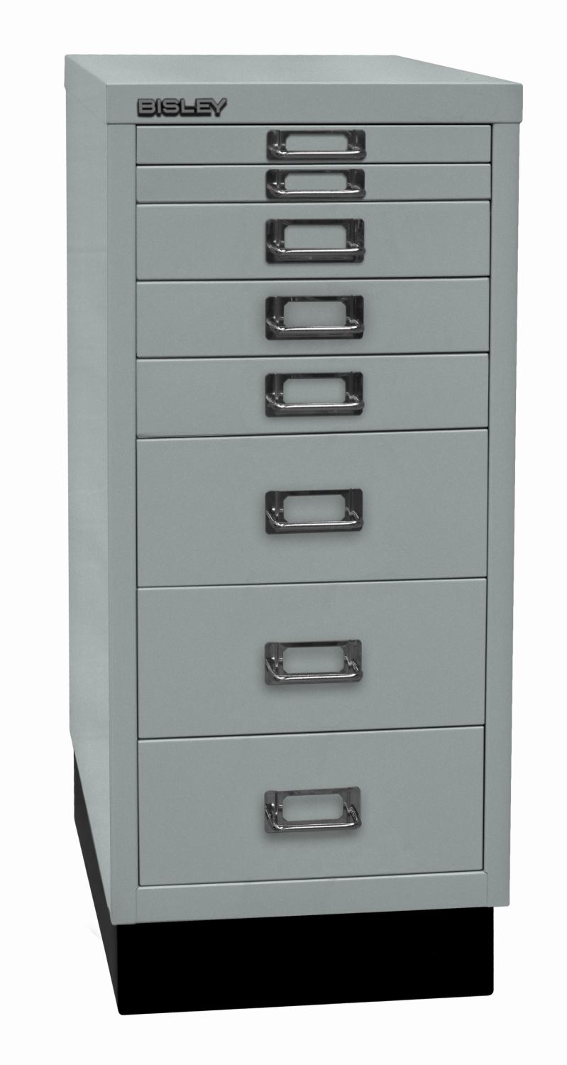 Bisley MultiDrawer™ 29er Serie mit Sockel - DIN A4 mit 8 Schubladen