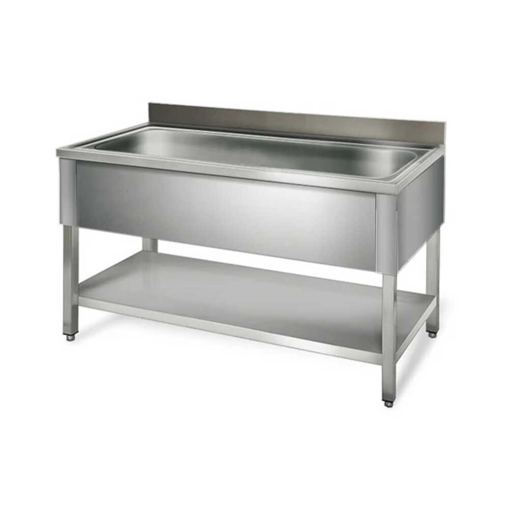 Skyrainbow Edelstahl Topfspültisch ECO, 1 Becken, 1000 x 700 mm