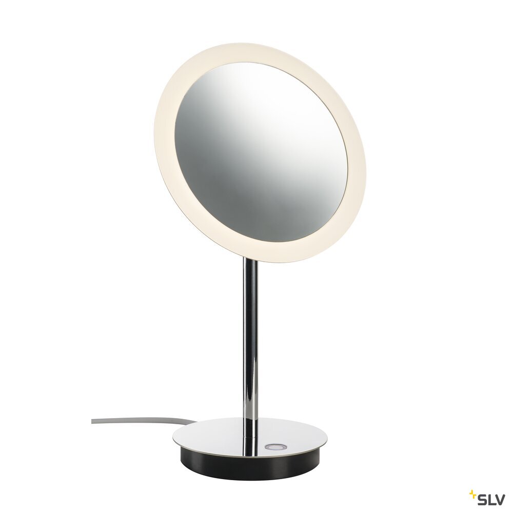 MAGANDA, Indoor LED Tischleuchte chrom CCT switch 2700/3000/4000K